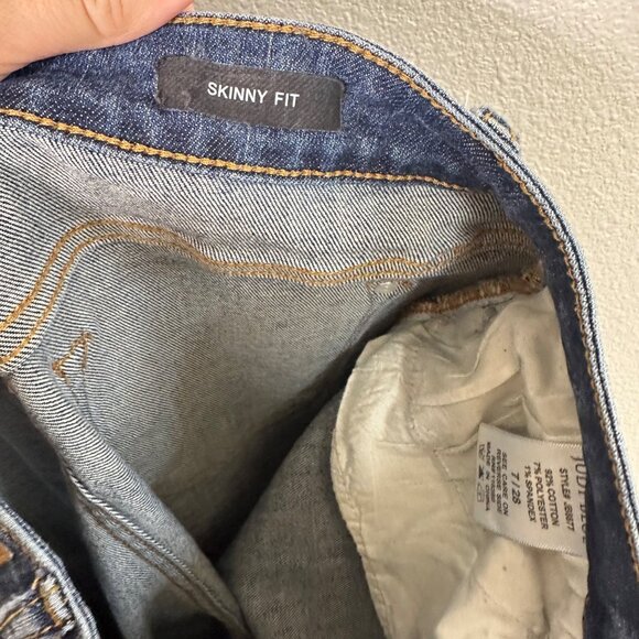 Judy Blue Mid-rise Skinny Fit Jeans Size 28 Destroyed JB8877 Stretch Denim - Picture 7 of 10